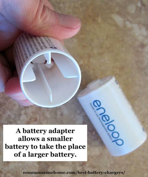 Battery converters/adapters can be used to allow a smaller battery to replace a larger battery.