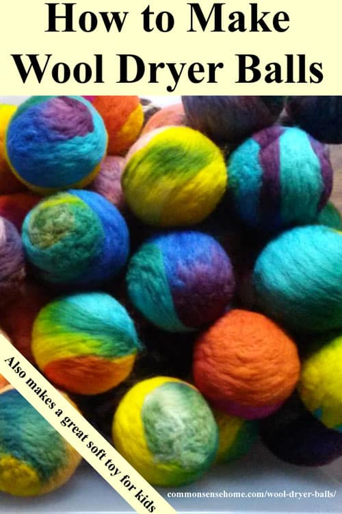 How to Make Wool Dryer Balls to fluff and soften your clothes, reduce drying time and save energy. Eco-Friendly, non-toxic, can also be used as a soft toy.