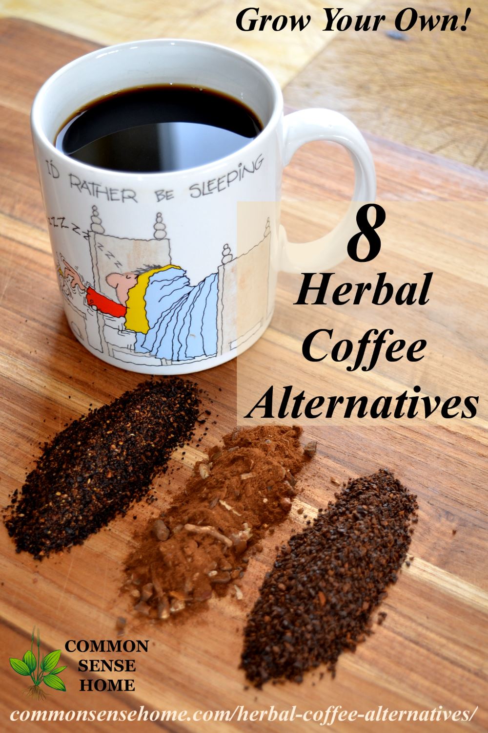 Herbal coffee substitute