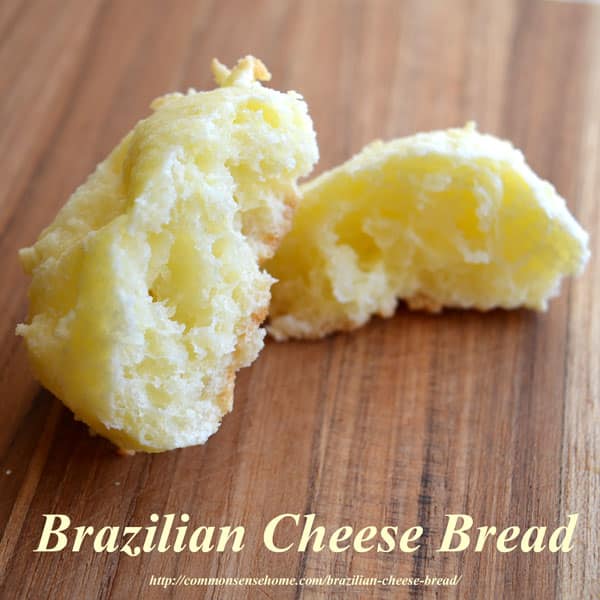 Brazilian Cheese Bread or Rolls, also known as Pao de Queijo, makes a great gluten free hamburger bun or a delicious cheesy bread to accompany any meal.