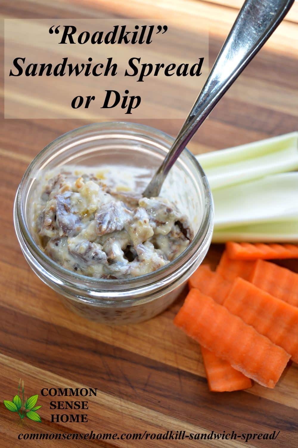 "Roadkill" Sandwich Spread - quick and easy, budget friendly sandwich spread or dip that's a great way to stretch leftover bits of meat into another meal.