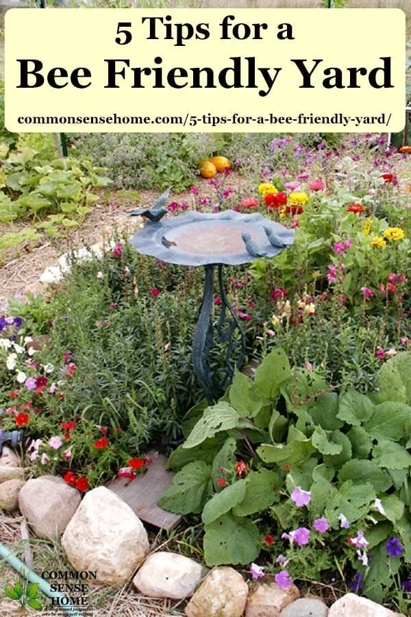 flowers surrounding combination bird bath /bee bath