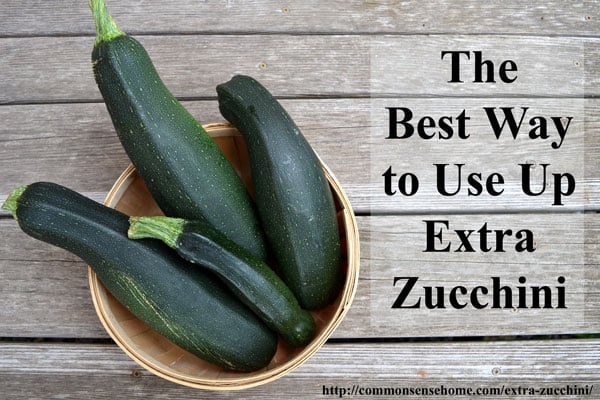 The Best Way to Use Up Extra Zucchini - Create your own "Zucchini Swiss Army Knife" that makes a great addition to dozens of recipes.