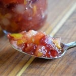Cranberry Pear Jam - traditional & low sugar recipes. Tart cranberries team up with sweet pears and a hint of cinnamon to create this memorable autumn jam.