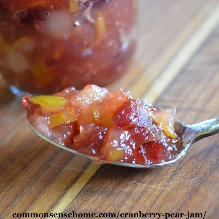 Cranberry Pear Jam – Traditional and Low Sugar Recipes