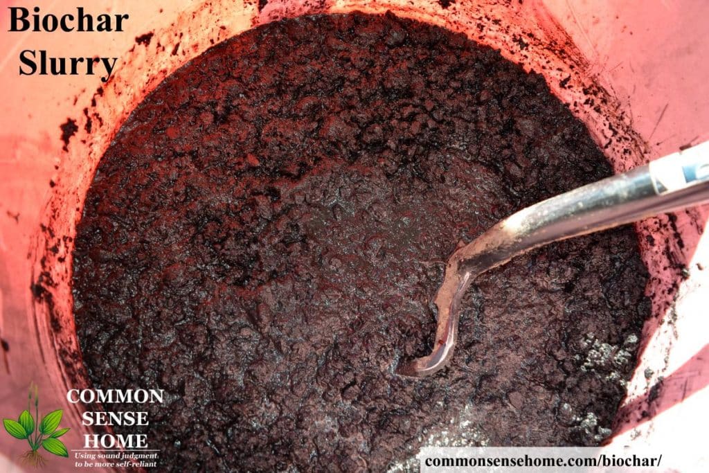 Biochar slurry