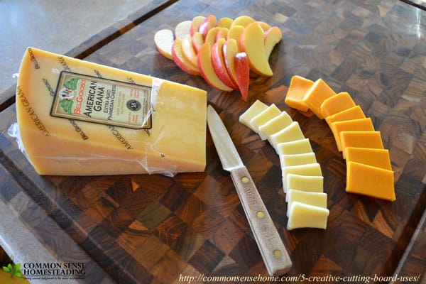 5 Creative Cutting Board Uses - Put your cutting board to work for more than just chopping and slicing in and out of the kitchen. - Serving Tray