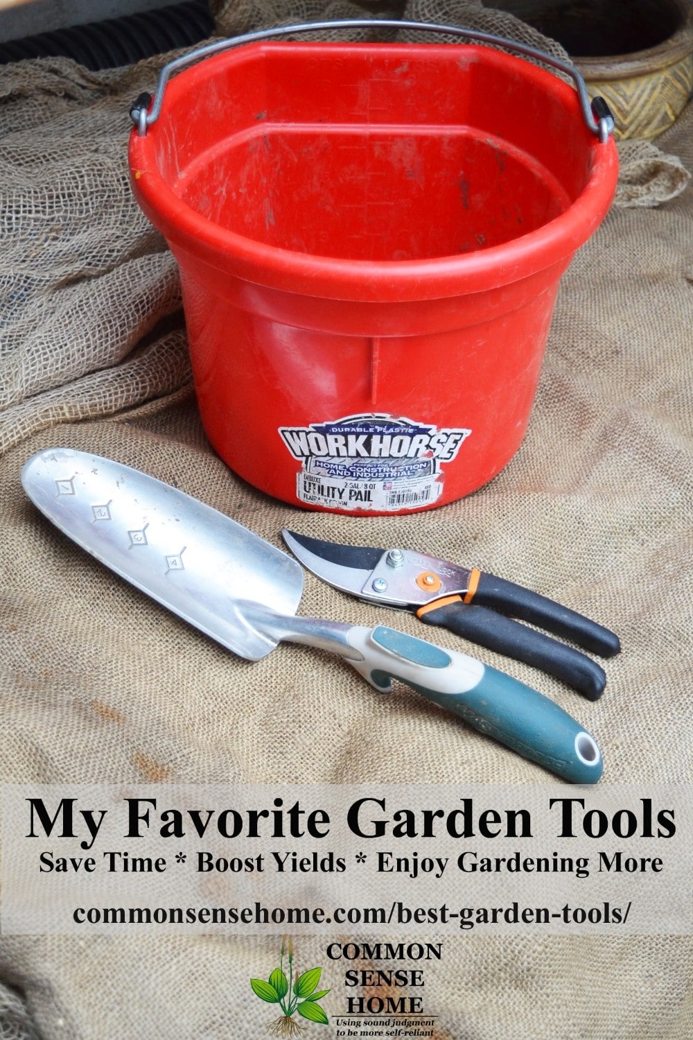 Assortment of garden tools