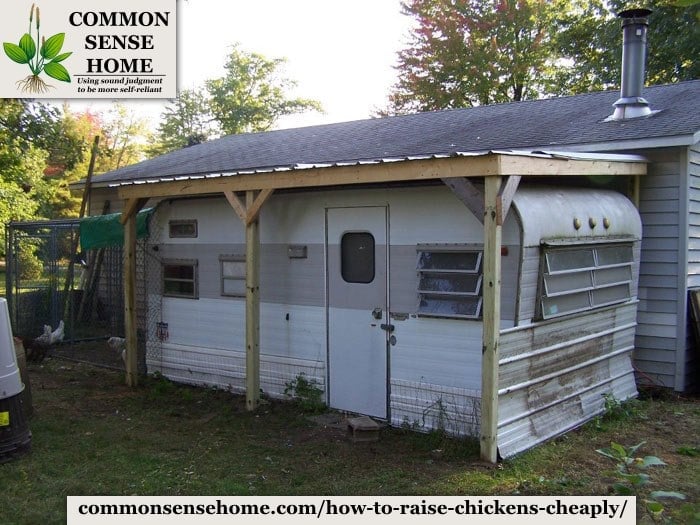 repurposed trailer coop