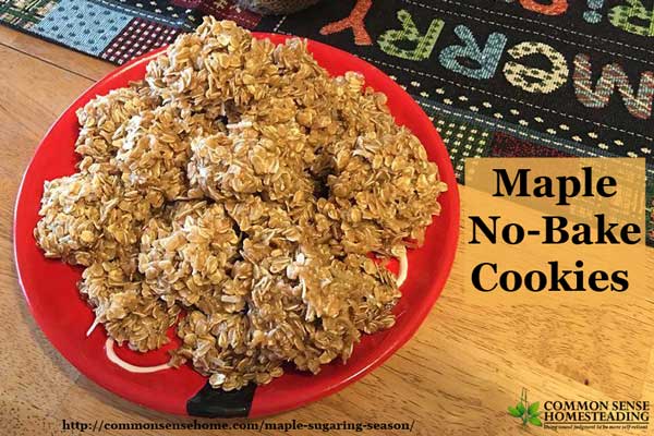 Maple Sugaring Season - A Visit to the Sugar House with Silloway Maple, Plus delicious recipes to enjoy your maple syrup - maple buttons, no bake cookies and maple popcorn.