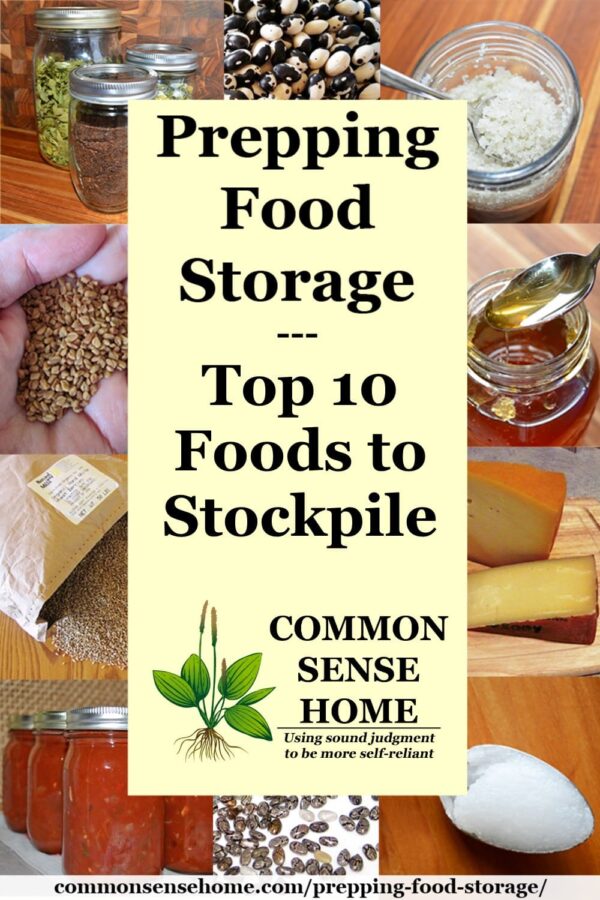 food storage collage