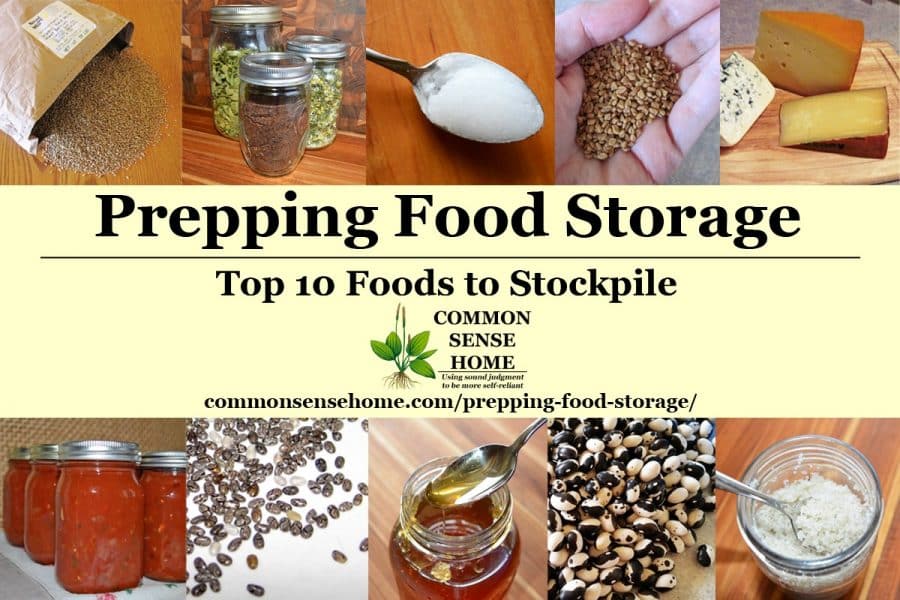 food storage collage