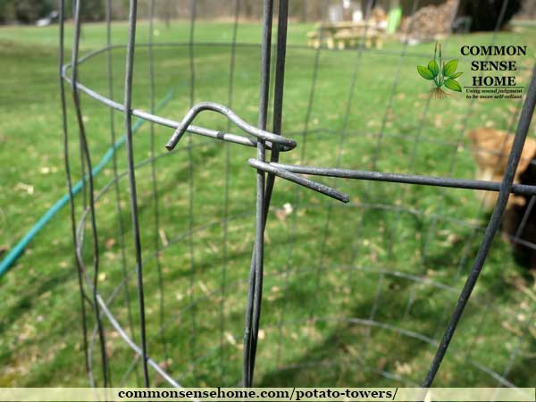 potato tower fencing