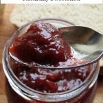 Delicious Rhuberry Spread - Just 4 ingredients - Sweetened with apple juice concentrate instead of sugar and thickened with natural apple pectin.