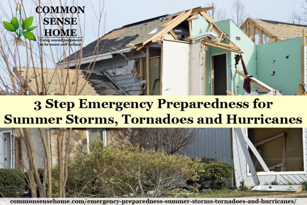 House ruined by storm