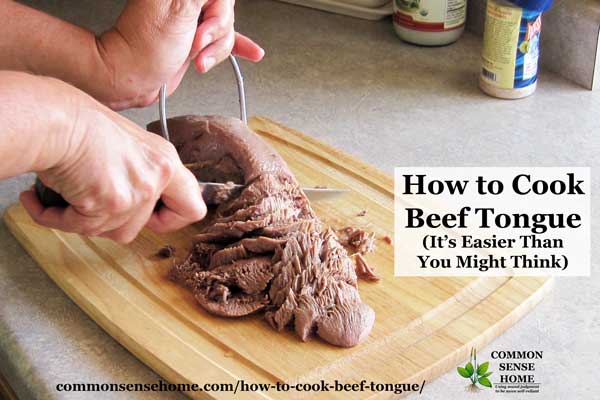Cow tongue, beef tongue, ox tongue - no matter what you call it, learning how to cook beef tongue may seem intimidating, but it's surprisingly easy to do. The simple cooking method that I like to use creates a tender, delicious cut of meat that can be served like a roast or sliced thin and used cold for sandwiches.