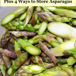 cut and blanched asparagus