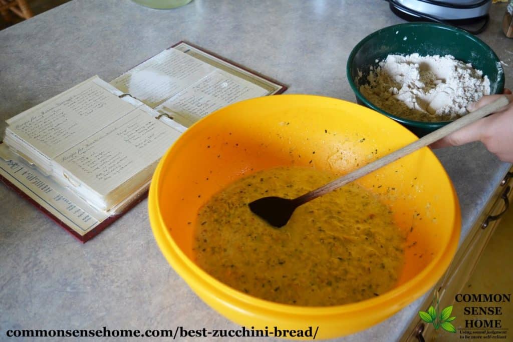zucchini bread batter