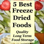 freeze dried food collage
