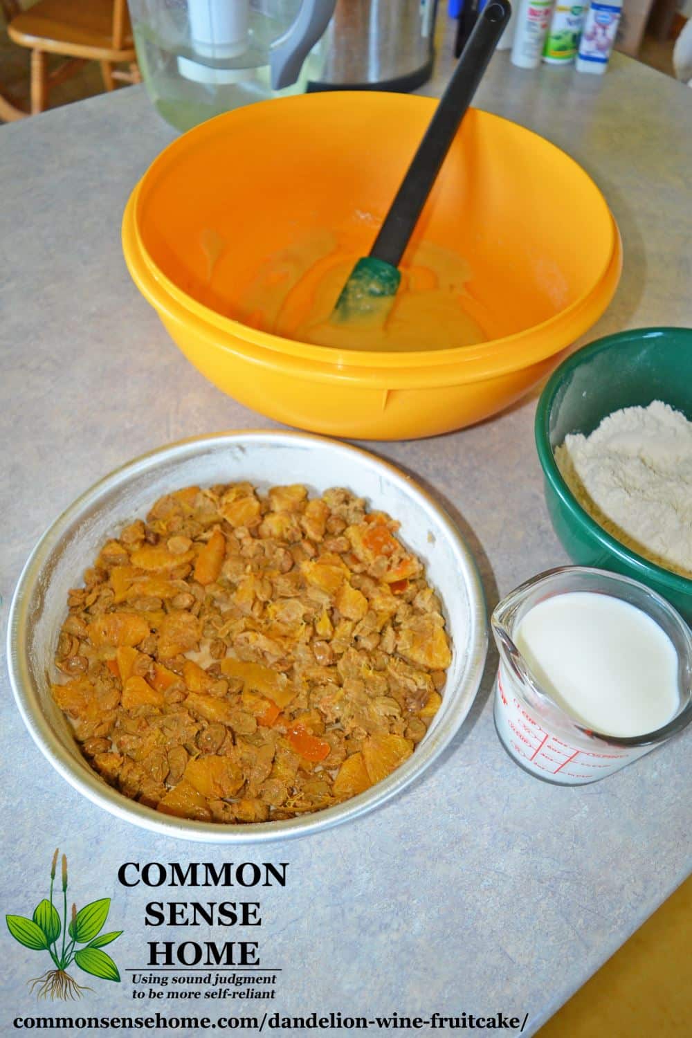 Fruitcake ingredients