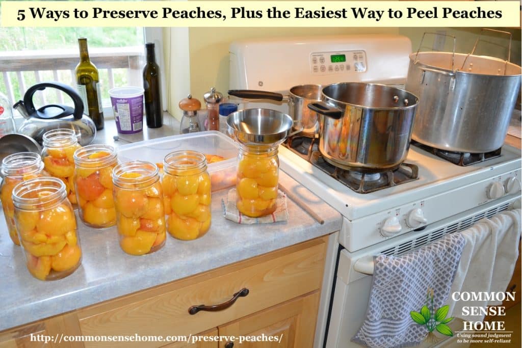 Canning peaches