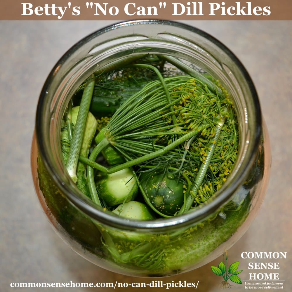 no can dill pickles