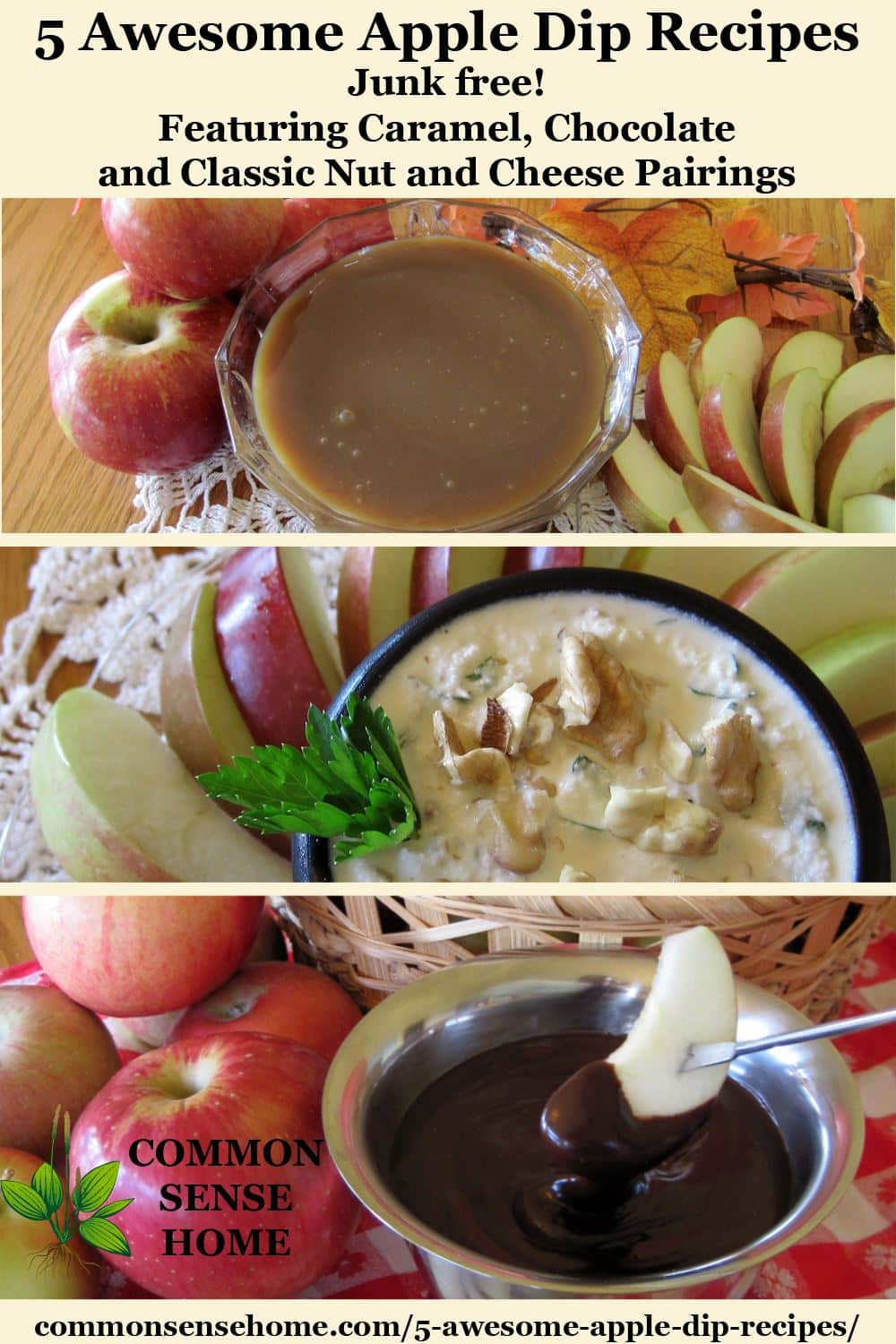 Apple dip variants