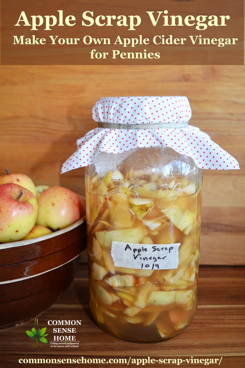 apple scrap vinegar