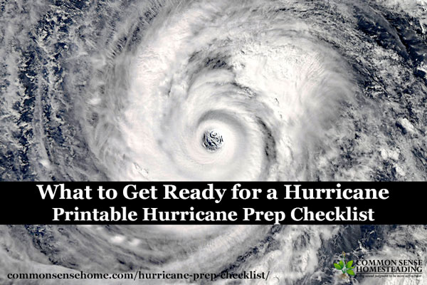 Printable Hurricane Prep Checklist