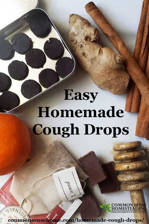 Two homemade cough drops recipes - chocolate and orange cough drops and herbal cough lozenges tailored for your specific combination of symptoms.