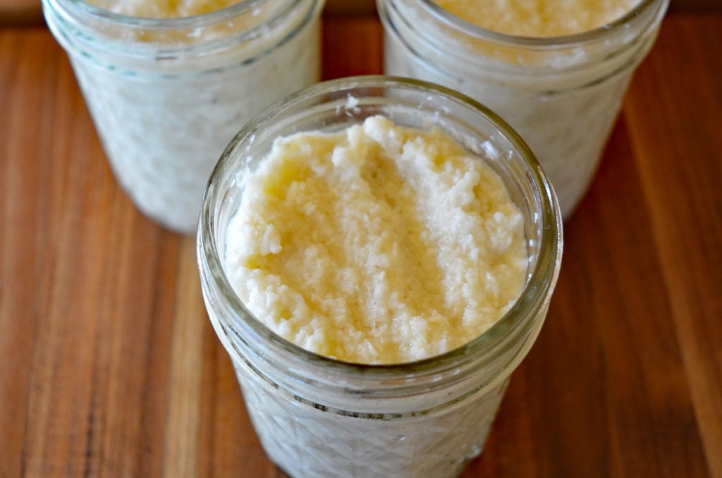 three jars of homemade horseradish sauce