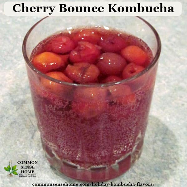 holiday kombucha flavors - cherry bounce
