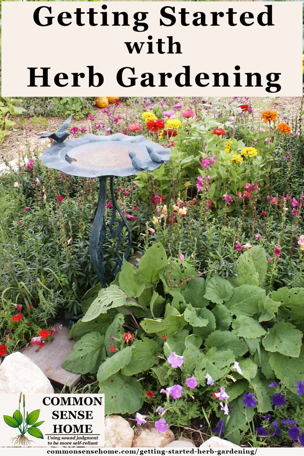 Herb garden bed