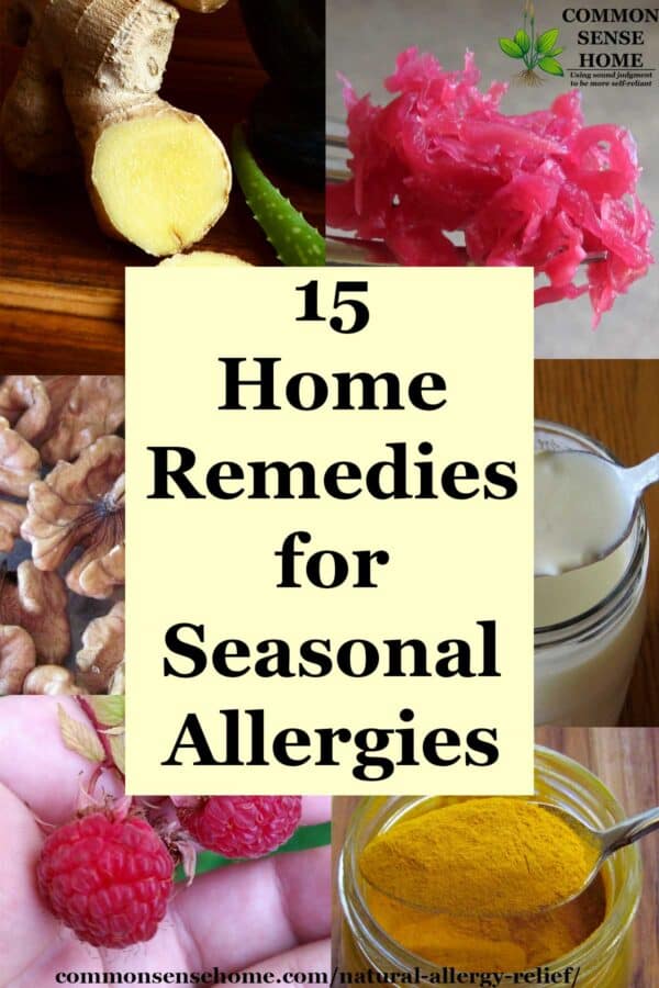home remedies for seasonal allergies