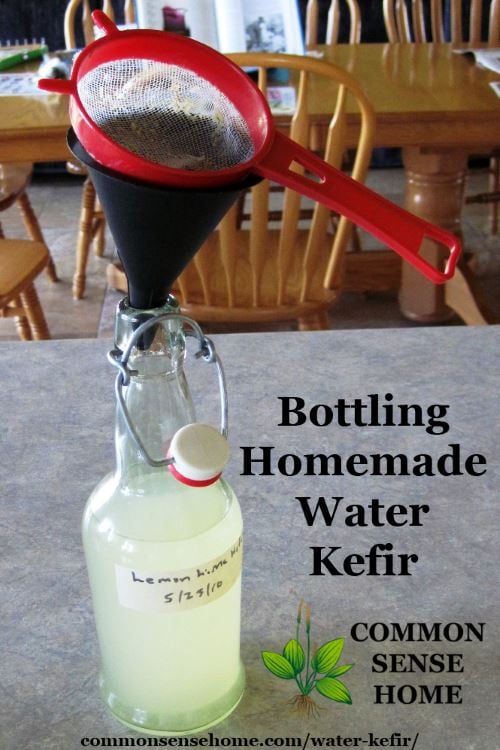 Bottling water kefir