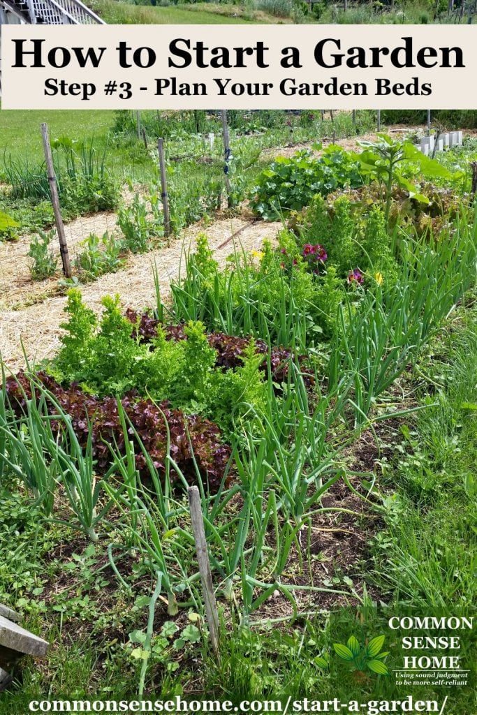 Planted garden bed