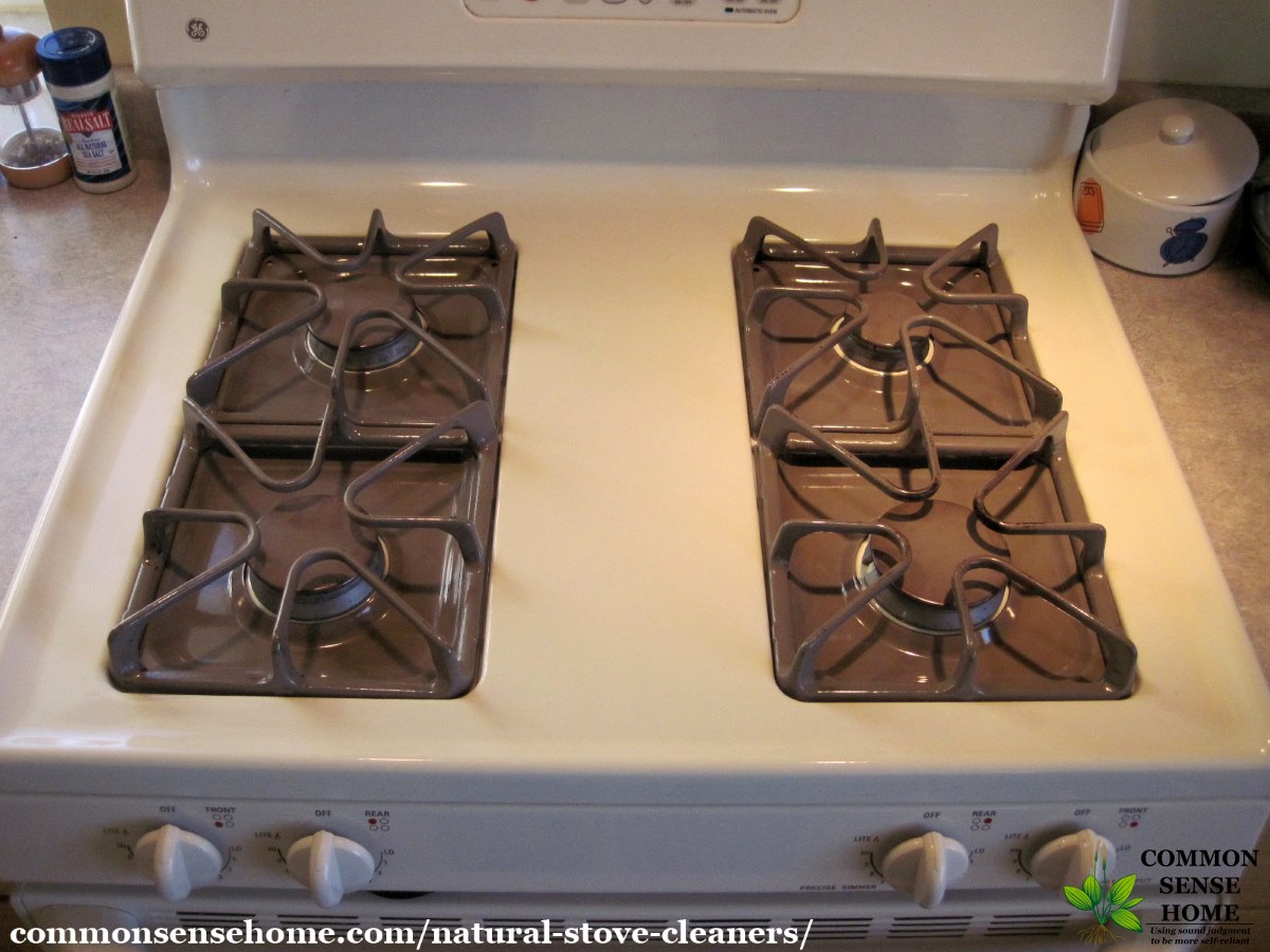 stove burners after cleaning