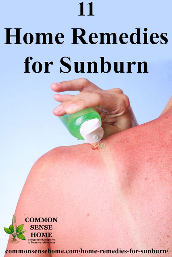 11 Home Remedies for Sunburn Relief (Get Rid of Sunburn)