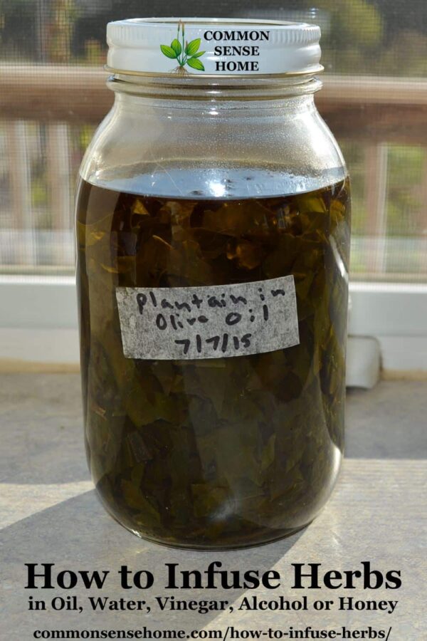 How to Infuse Herbs in Oil, Water, Vinegar, Alcohol or Honey