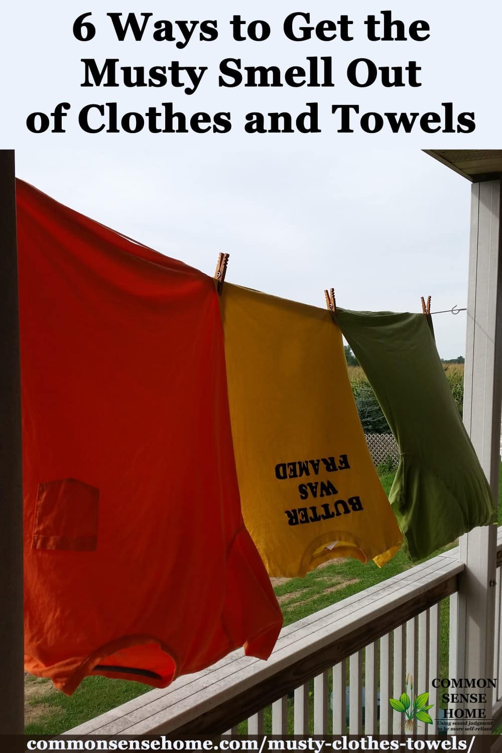 shirts on clothes line