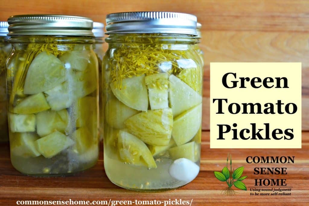 Green Tomato Pickles Easy Pickled Green Tomato Recipe for Canning