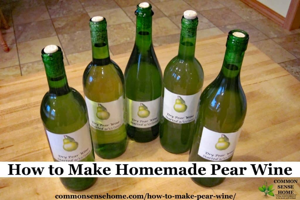 pear wine bottles