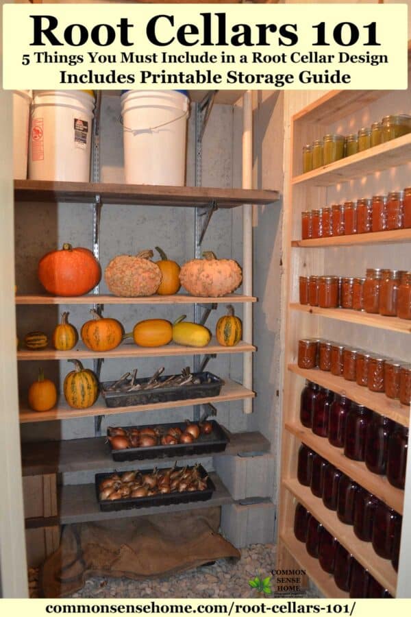 root cellar for food storage