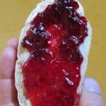 elderberry jelly on toast