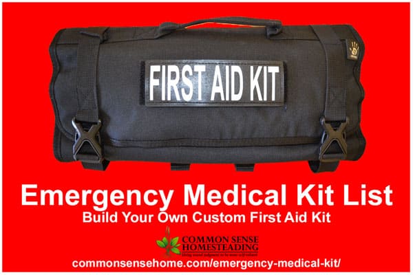 advanced first aid kit checklist