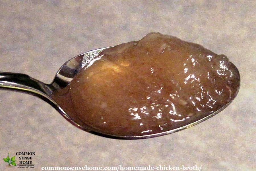 spoonful of chicken bone broth