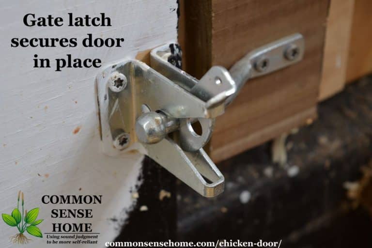 Quick Lock Chicken Door Predator Resistant, Easy Latch Open or Closed