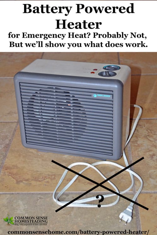 battery powered heater