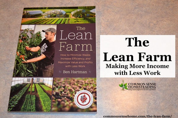 While geared toward the market gardener, The Lean Farm will help homesteads and farms of any size to reduce wasted time and materials and increase income.