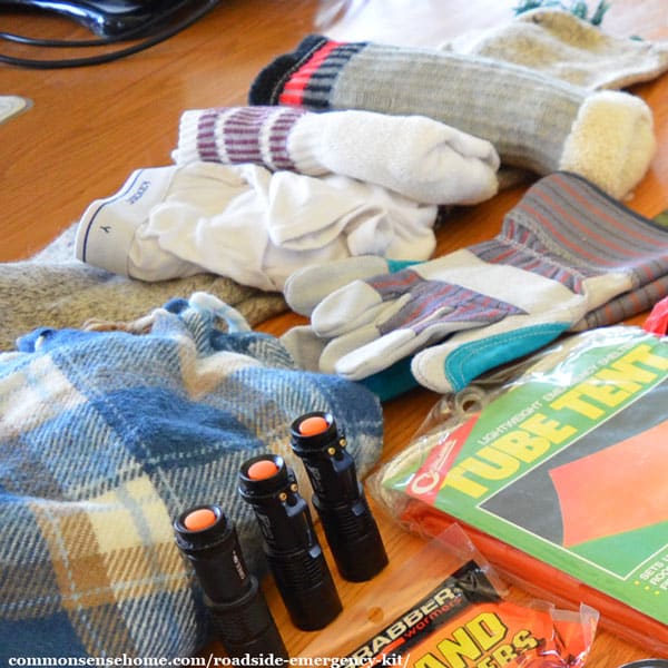 Roadside Emergency Kit Hygiene and Personal Comfort Items